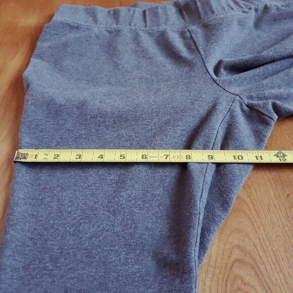 Lands End Starfish Mid Rise Knit Leggings XL 18 Gray 409530 Cotton Spandex - Picture 7 of 9